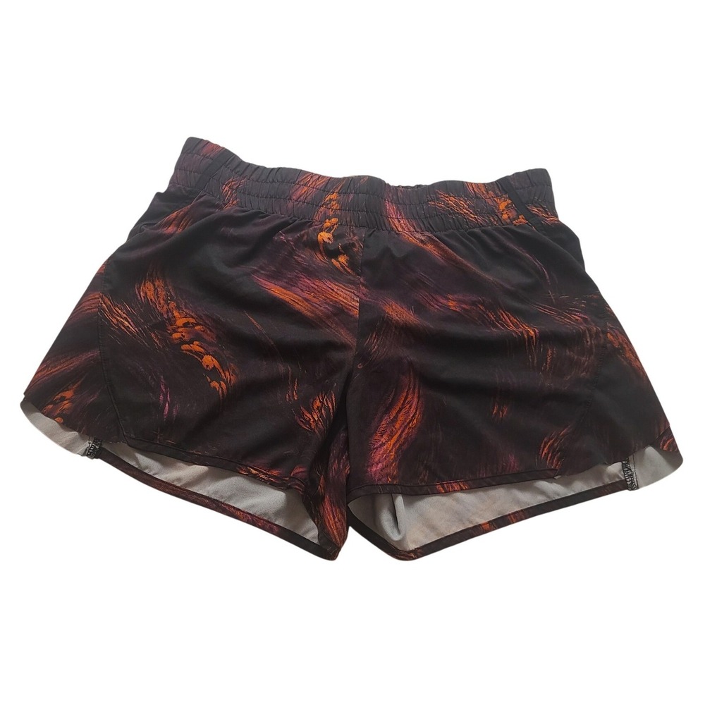 Xersion Quick-Dri Running Shorts Women's Medium Orange Purple Abstract Athletic